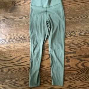 All in Motion high rise moss green leggings, size XS